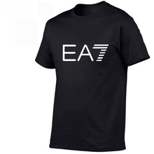 Load image into Gallery viewer, 2019 Train Graphic Series Print Fashion For Men New EA7 white Short Sleeve Men Tracksuits Set Male T-shirt fashion Clothing