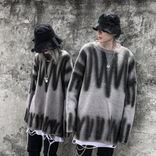 Load image into Gallery viewer, #1508 Winter High Street Oversize Mens Sweaters Pullovers Stripe Sweater Man Loose Hip Hop Sweater Unisex Winter Sweater For Men