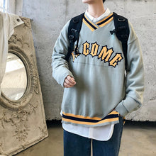 Load image into Gallery viewer, 2018 Winter Men's V-Collar Knitting In Warm Cashmere Sweaters Casual Printing Pullover High-quality Woolen Coats Size M-3XL